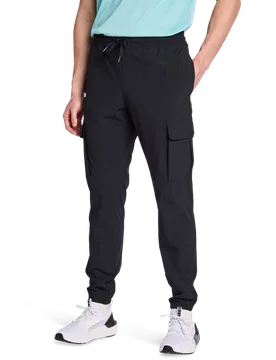 Vibe Woven Men Pants - Black - Size XL - Poly Woven - Black - Size: Extra Large - Under armour - FashionsVida