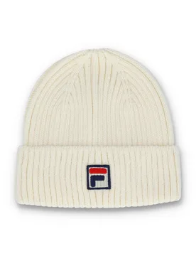 Gardenia Ricco Ribbed Watchman Turn-Up Beanie - ONE - FILA - FashionsVida