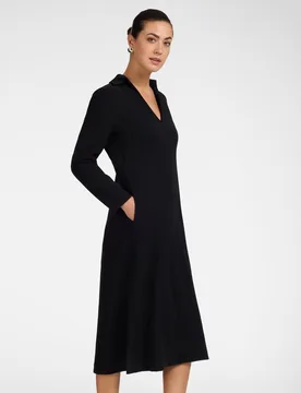 Vestido de cady línea evasé - Elena Miró - FashionsVida