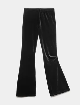 Velvet Kickflare Leggings (6-16 Yrs) Black female - M&S - FashionsVida