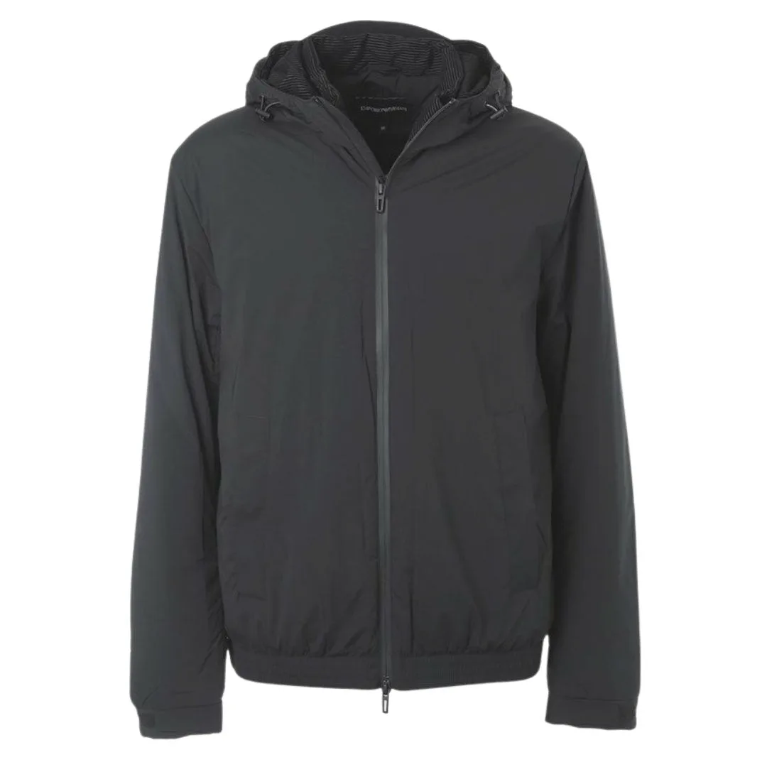 Mens Charcoal Grey Jacket Nylon - Size X-Large - Emporio armani - FashionsVida