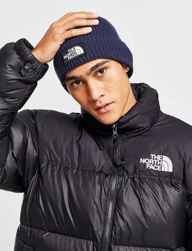 Womens Cappello Beanie Logo Box - Blu, blu blu Uomo taglia One Size - The North Face - FashionsVida