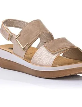 Keilabsatzsandalen Sandale Mit Keilabsatz - Leder 40 - Inblu - FashionsVida