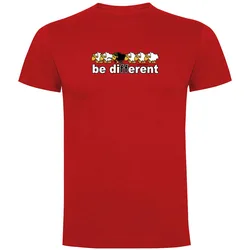Be Different Fish Short Sleeve T-shirt Red 2XL Men