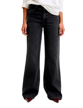 Jean Rome C392 Flare Fit Jjxx Black Denim 25 - Jack & jones - FashionsVida