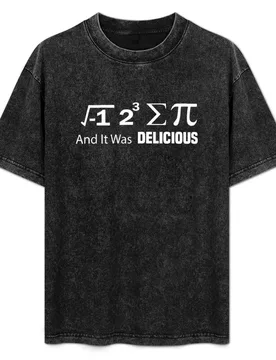 I Ate Some Pie And It Was Delicious I Ate Some Pi Math T-Shirt Basic Crew Neck Short Sleeve Top - Aliexpress - FashionsVida