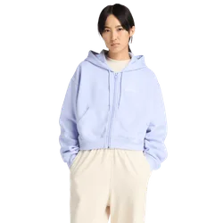 Fleece Women Track Tops - Purple - Size M - Cotton Jersey - Purple - Size: Medium