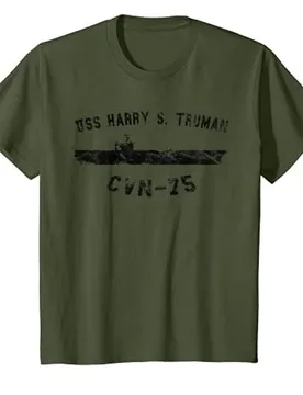 USS Harry S. Truman CVN-75 Aircraft Carrier T-Shirt 100% Cotton O-Neck Short Sleeve Summer Casual Mens T-shirt Streetwear - Aliexpress - FashionsVida