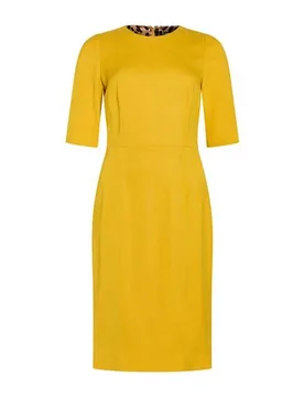 Dolce&Gabbana Vestido midi Mujer Caléndula 34,36,38,40,42 Mujer - Dolce & Gabbana - FashionsVida