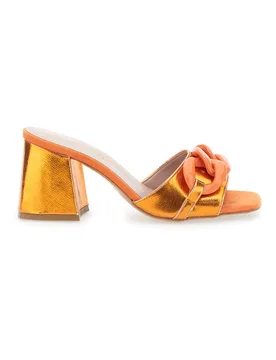 Mules Chic 0148 Arancione Metallizzato 37 - Pittarello - FashionsVida
