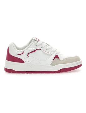 Sneakers bianche con dettagli fucsia e punta scamosciata RD18 Heritage Flap Low G GS 36 - Champion - FashionsVida