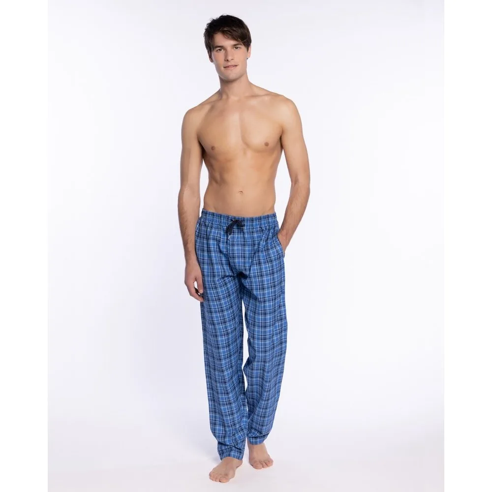 Pantalón de pijama largo de hombre de tela - Punto Blanco - FashionsVida