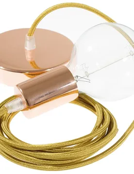 Cables Suspension Luminaire Rm05 1 M Gold / Copper One Size - Creative - FashionsVida