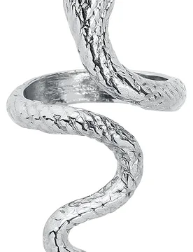 Gothic Ring - Snake - für Damen - silberfarben - Frauen - female - etNox - FashionsVida