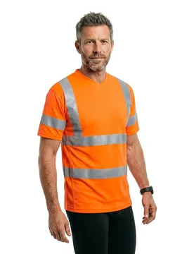 T-shirt à Manches Courtes Safe Classic 18282 Hi-Vis Orange 3XL - MASCOT - FashionsVida