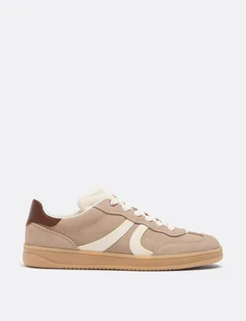 Leder-Sneaker BEIGE 41 - Stradivarius - FashionsVida