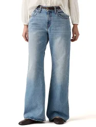 Jeans Jambe Large Coupe Bootcut bleu clair 27/L29