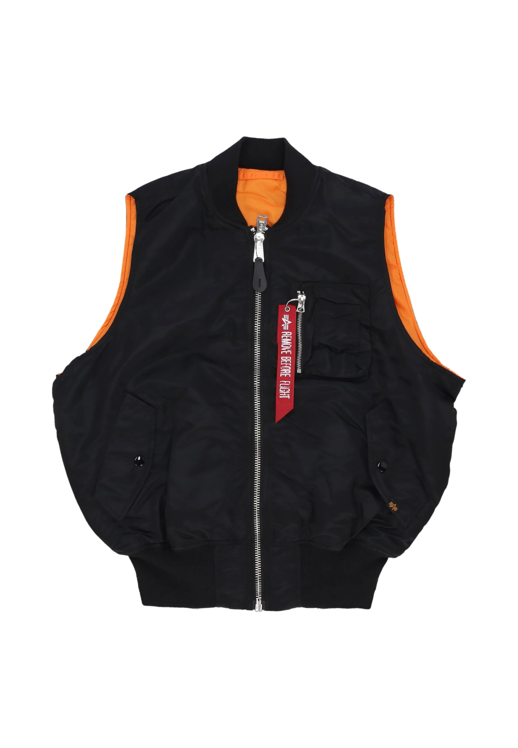 Smanicato Uomo Ma-1 Vest Black - Alpha industries - FashionsVida