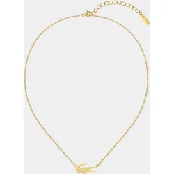 Collar Crocodile de acero dorado