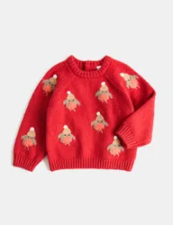 Cotton Rich Christmas Jumper Red male