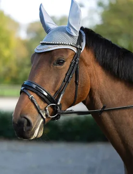 Fliegenmütze ROSEGOLD GLAMOUR grau/roségold PONY - HKM - FashionsVida