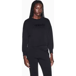Sudadera de mujer cuello redondo con logo