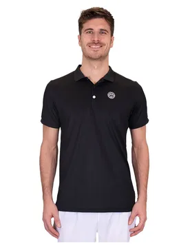 Crew Short Sleeve Polo Black L - Bidi badu - FashionsVida