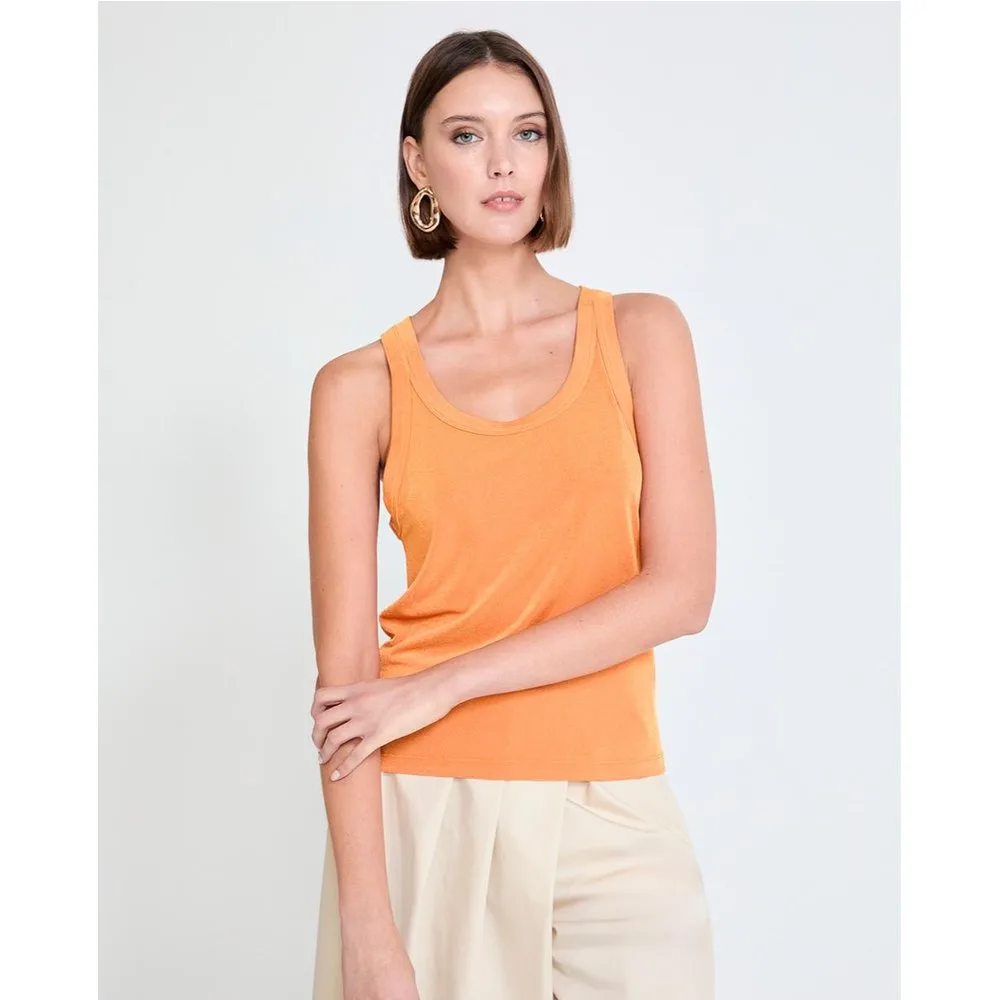 Top de mujer sin mangas con escote redondo - Lola Casademunt - FashionsVida