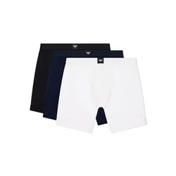 Boxers Em006963_af25033 3 Unità Black / White / Blue M