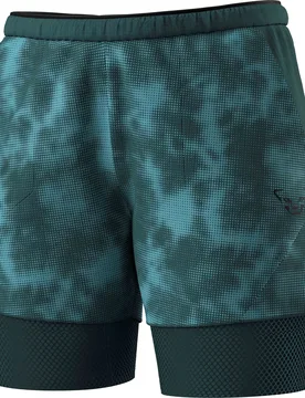 Short 2 en 1 de trail/running - Trail Reflective 2/1 Shorts W Cinder - Taille M - Gris - Dynafit - FashionsVida