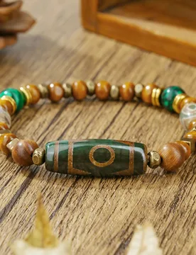 Retro Natural Stone Beads Elastic Beaded Bracelet For Women Men Bangle Spiritual Healing Yoga Jewelry Gift - Aliexpress - FashionsVida