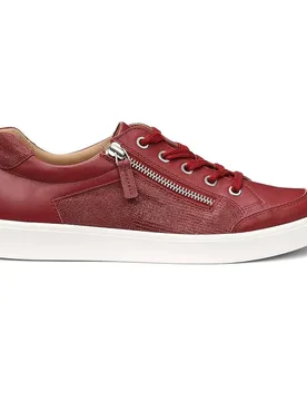 Women's Extra Wide 'Chase II' Trainers in Red Size: 4 - Red - Size: 4 - Hotter - FashionsVida