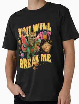 You Will Not Break Me! Sic-Fi Dungeon Crawler Carl Gift T-Shirt for Book lover Cartoon Graphic Tee Y2K clothes All size tops - Aliexpress - FashionsVida