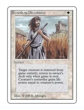 Swords to Plowshares Unlimited - Magic: The Gathering - FashionsVida