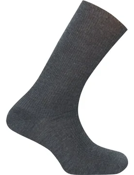 Calcetines de hombre Medic de lana super merino en color gris - Punto Blanco - FashionsVida