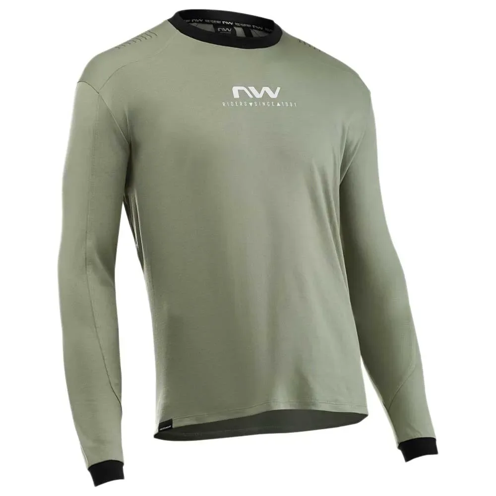 Maglia A Maniche Lunghe Sharp Cottage Green / White - Northwave - FashionsVida