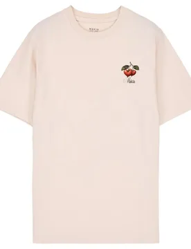 T-shirt à Manches Courtes Cherryheart Natural White M - Makia - FashionsVida