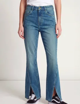 Women's Authentic Flare Jeans in Light Blue Size: 12 - Light Blue - Size: 12 - Enorsia - FashionsVida