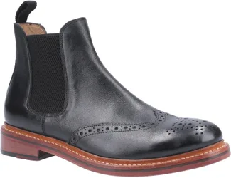 Mens Siddington Leather Goodyear Welt Boot - Black - Size 8 (Uk Shoe)