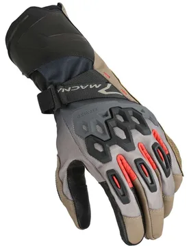 Guanti Moto Tanamax Taupe Nero Rosso taglia M - Macna - FashionsVida