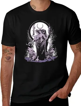 Hecate - Witchy Print - Moon Goddess Pink T-Shirt Casual Trendy Streetwear Tee Shirt T-Shirt - Aliexpress - FashionsVida