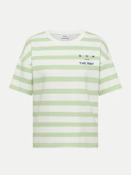 Jerseyshirt mit Streifenmuster Grün XL