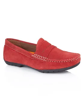 Danielle Suede Leather Womens Driving Loafers - - Size: 8 - Silver Street London - FashionsVida