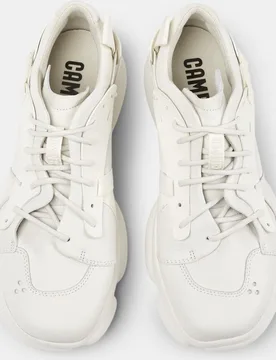 Zapatillas de piel de hombre karst lisas con cordones - Camper - FashionsVida