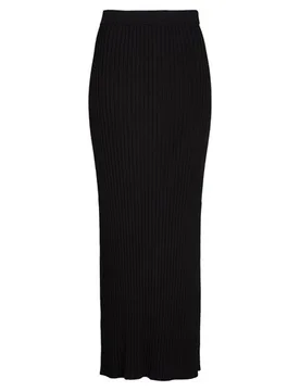 Falda larga Mujer Negro L,M,S,XL,XS,XXL Mujer - 8 by YOOX - FashionsVida
