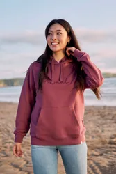 Maya Womens Hoodie - Burgundy - Burgundy - Size: 6