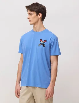 Camiseta de hombre classic jay blue - Blue Banana - FashionsVida