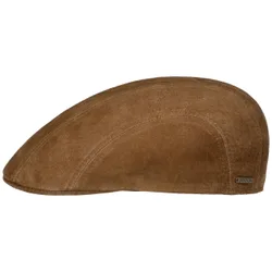 Waxed Pigskin Ivy Flat Cap by - brown - Size: S (54-55 cm)