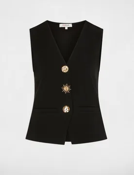 Top de mujer sin mangas escote pico - Morgan - FashionsVida