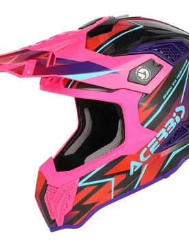 Casco Moto Cross Enduro AIRSTRIKE-X Nero Rosa taglia L - Acerbis - FashionsVida